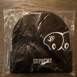 Supreme New Era MF Doom Beanie Black FW23 Brand New